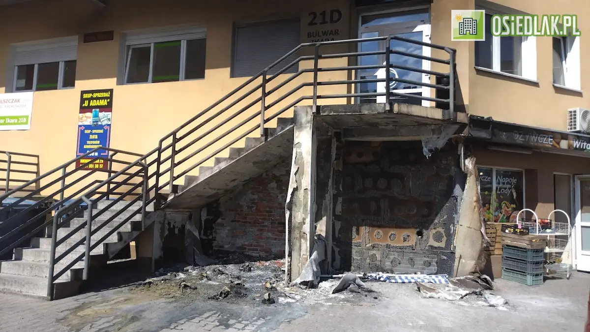 Pożar na Bulwarze Ikara.